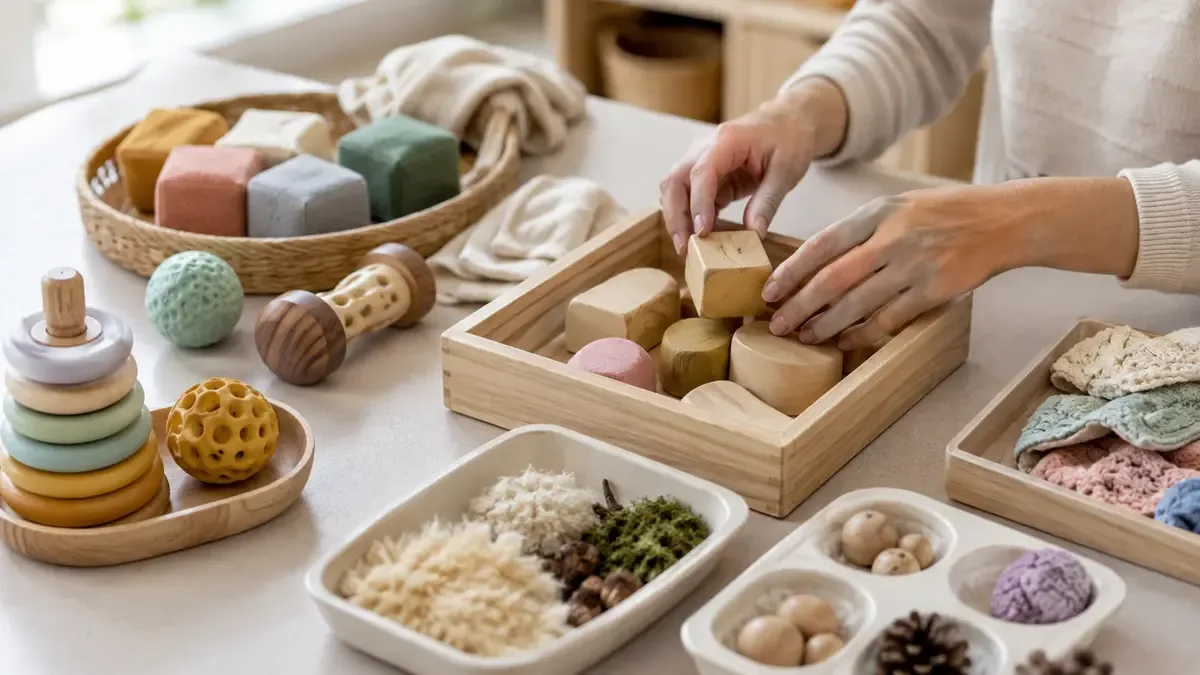 Actividades sensoriales infantiles con materiales de casa